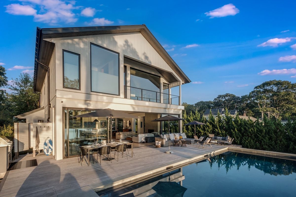 Pine Neck Villa | Sag Harbor | Waterfront Home with Pool & Dock photo 29