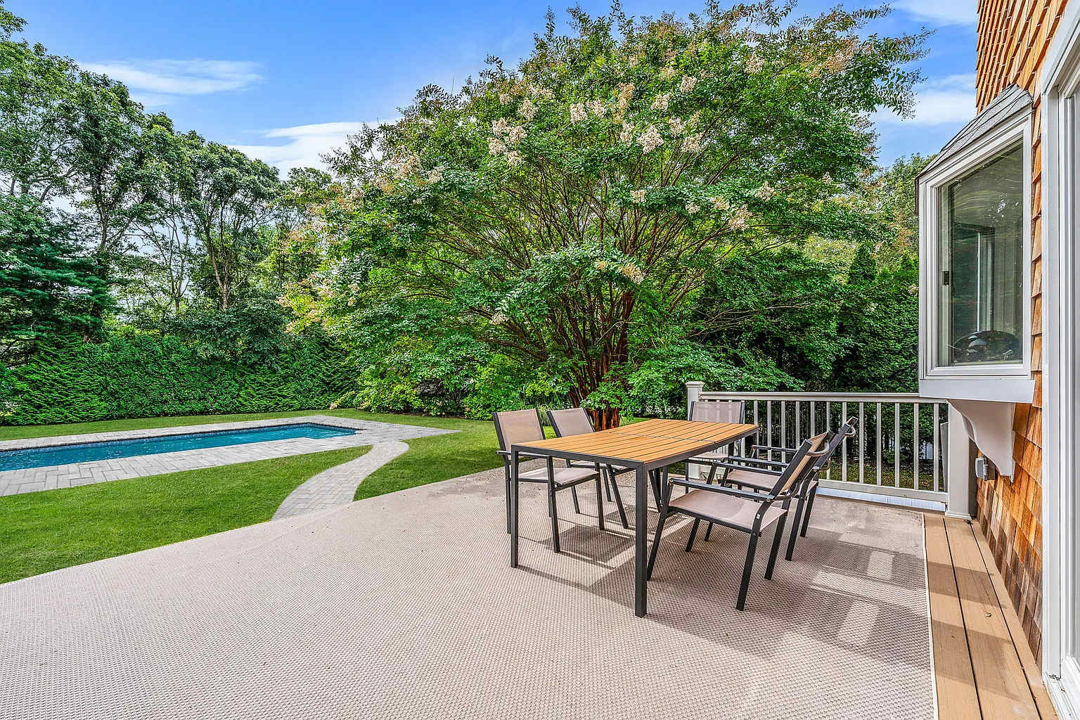 Pinetree Retreat | East Quogue | Charming Home with Heated Pool photo 25