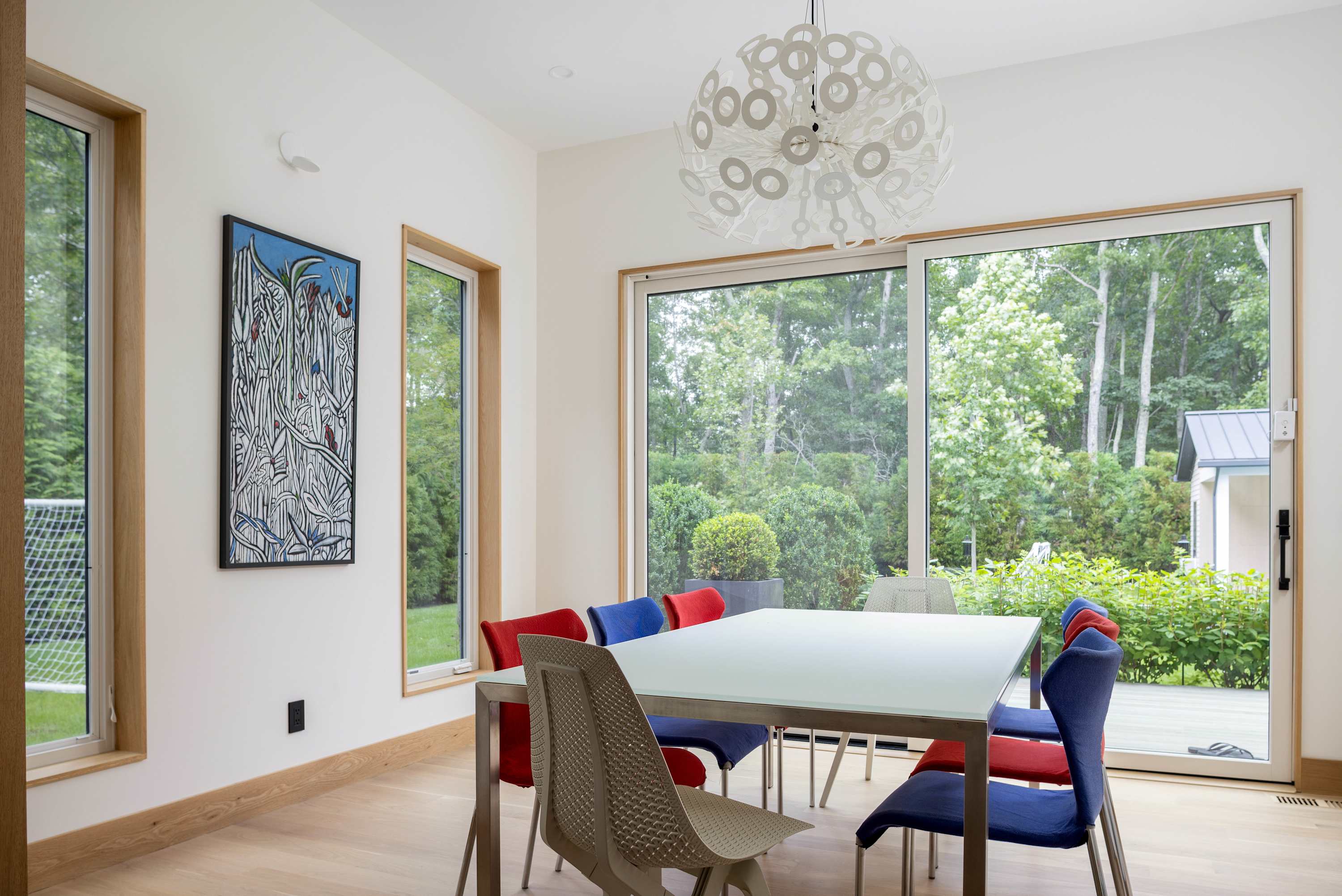 The Hillside | Contemporary Sag Harbor Retreat with Heated Pool & Designer Pool House photo 9