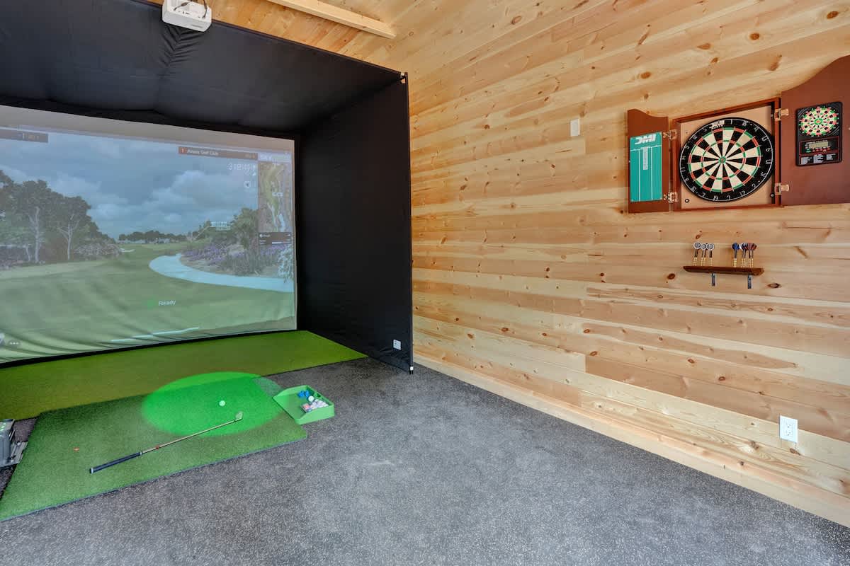 Spruce Chalet | Blakeslee | Luxury Retreat with Private Spa & Golf Simulator photo 58