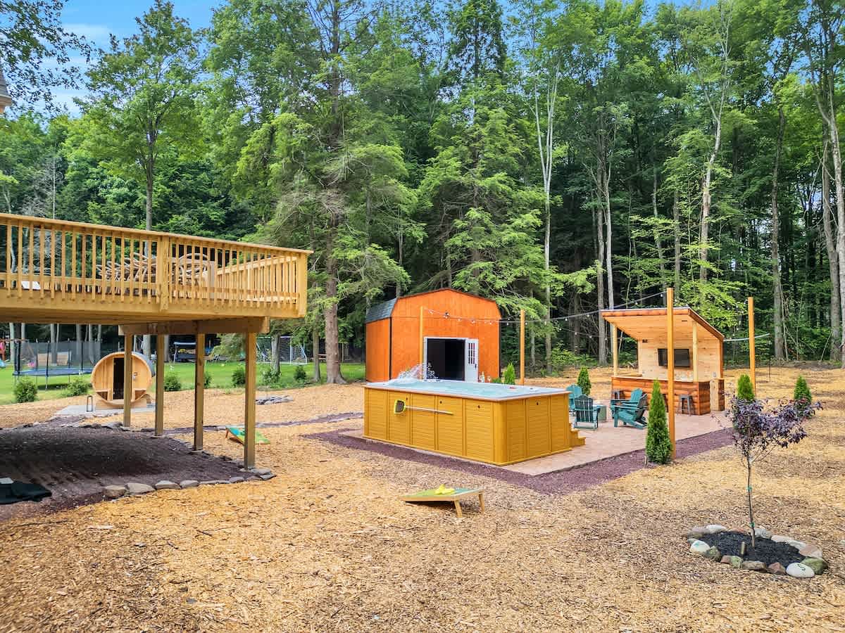 Spruce Chalet | Blakeslee | Luxury Retreat with Private Spa & Golf Simulator photo 66