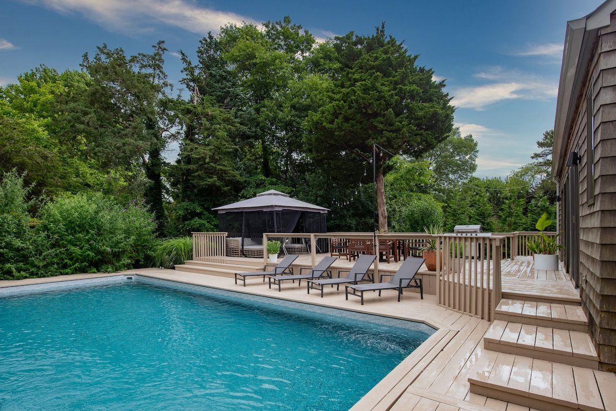 Remsen Retreat | Remsenburg | Stylish Home with Private Pool photo 31