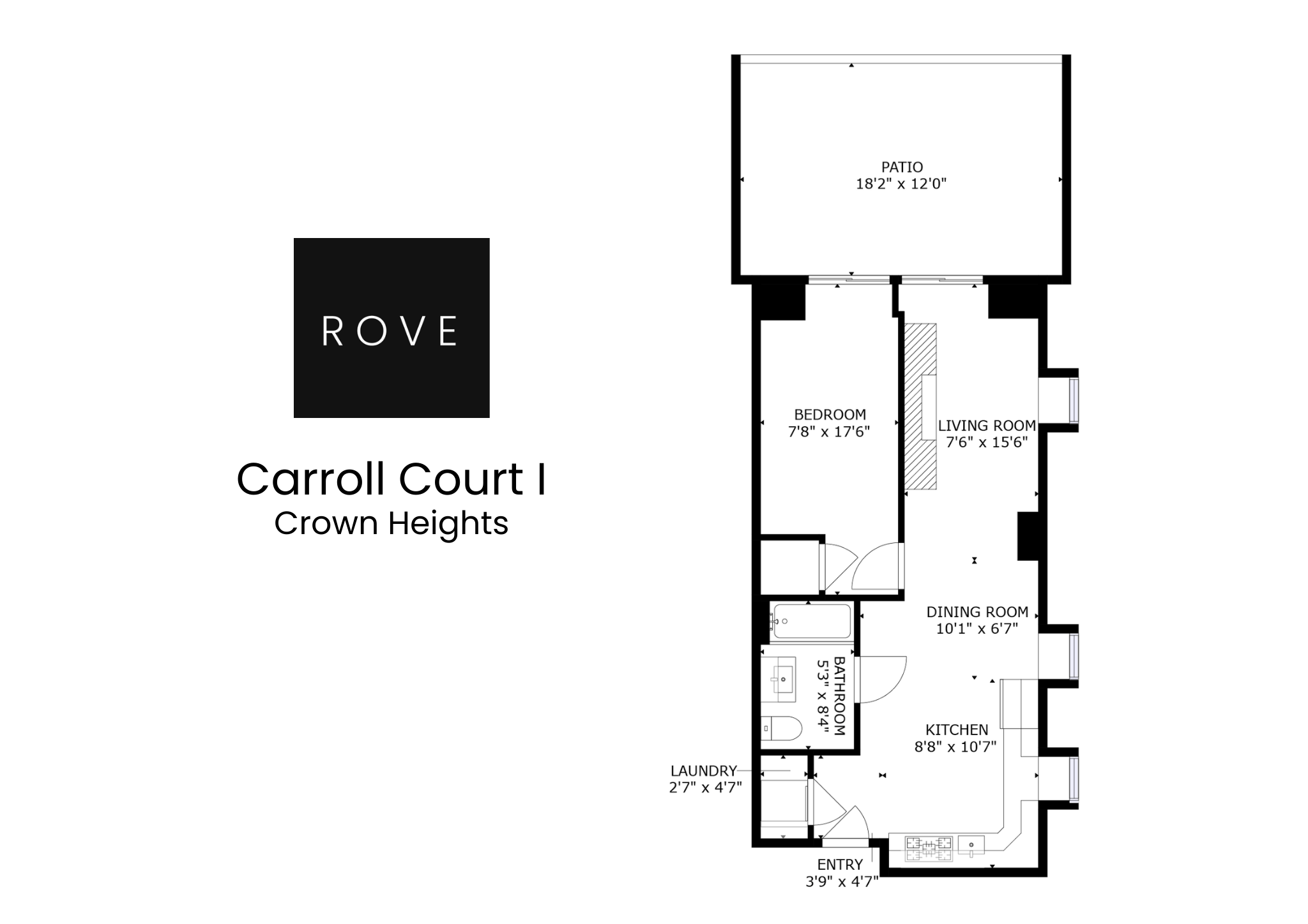 Carroll Court I | Crown Heights | Apartment w/ Private Terrace photo 18