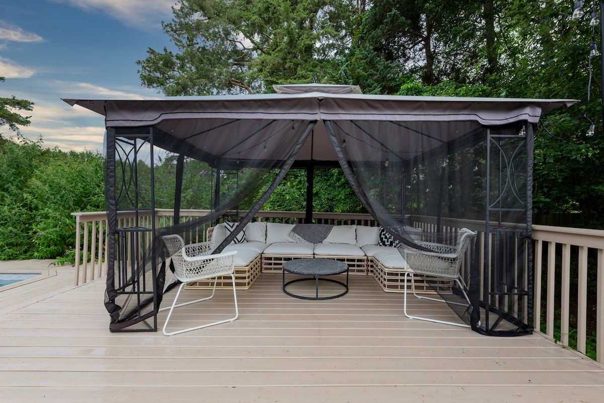 Remsen Retreat | Remsenburg | Stylish Home with Private Pool photo 38