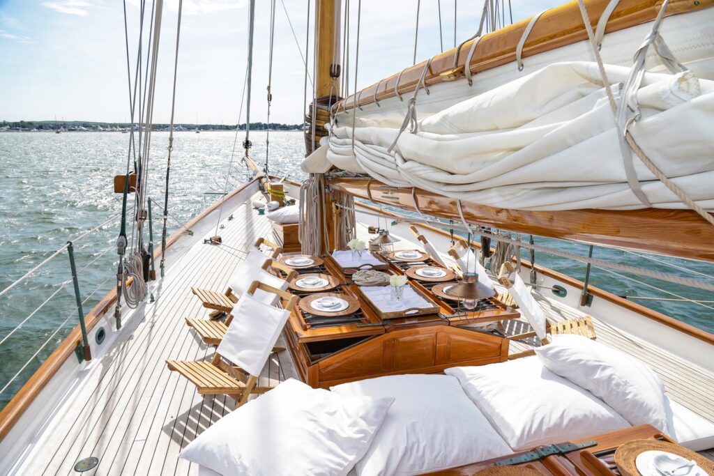 Brunch aboard a day sail