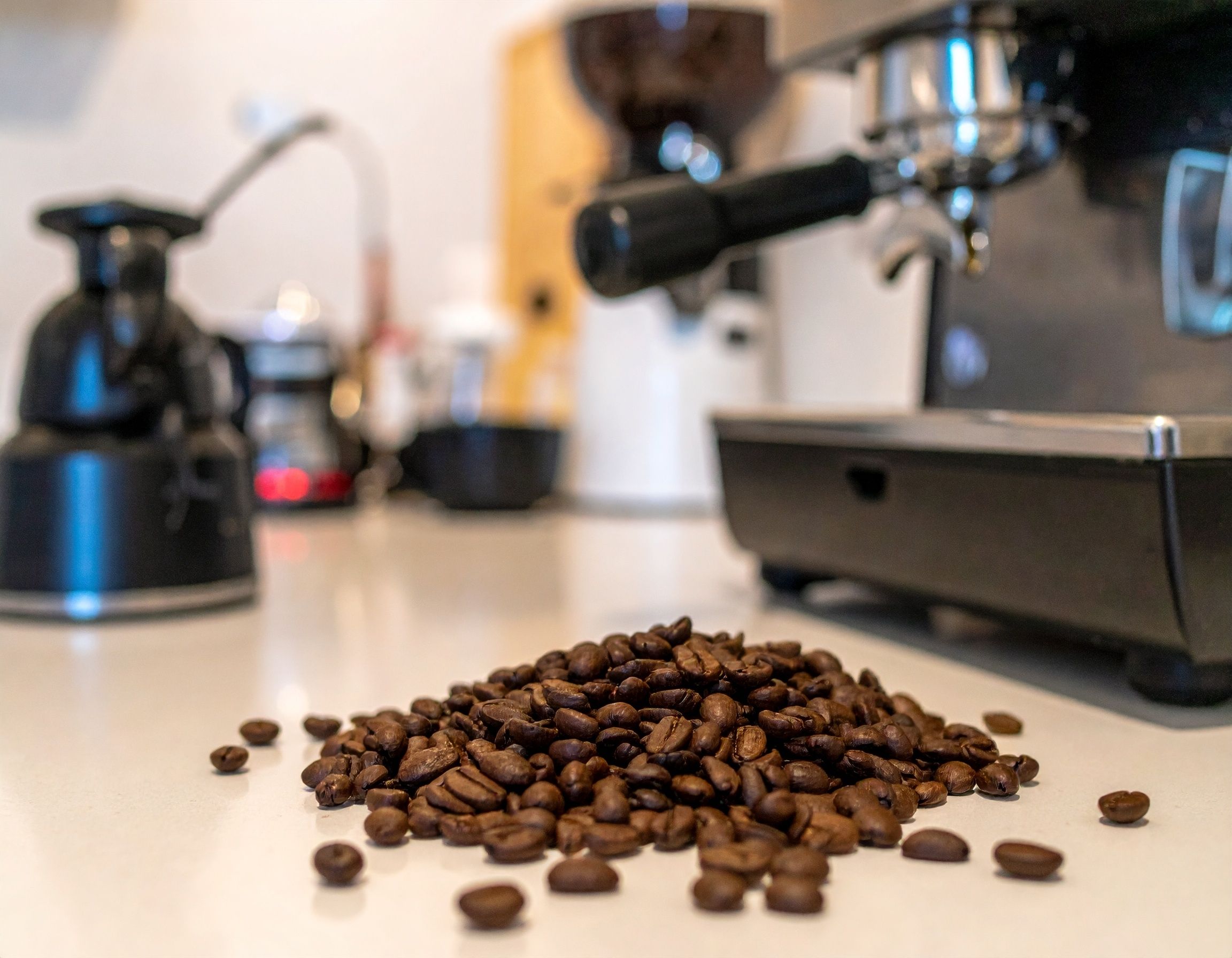 Delicious coffee in a sleek