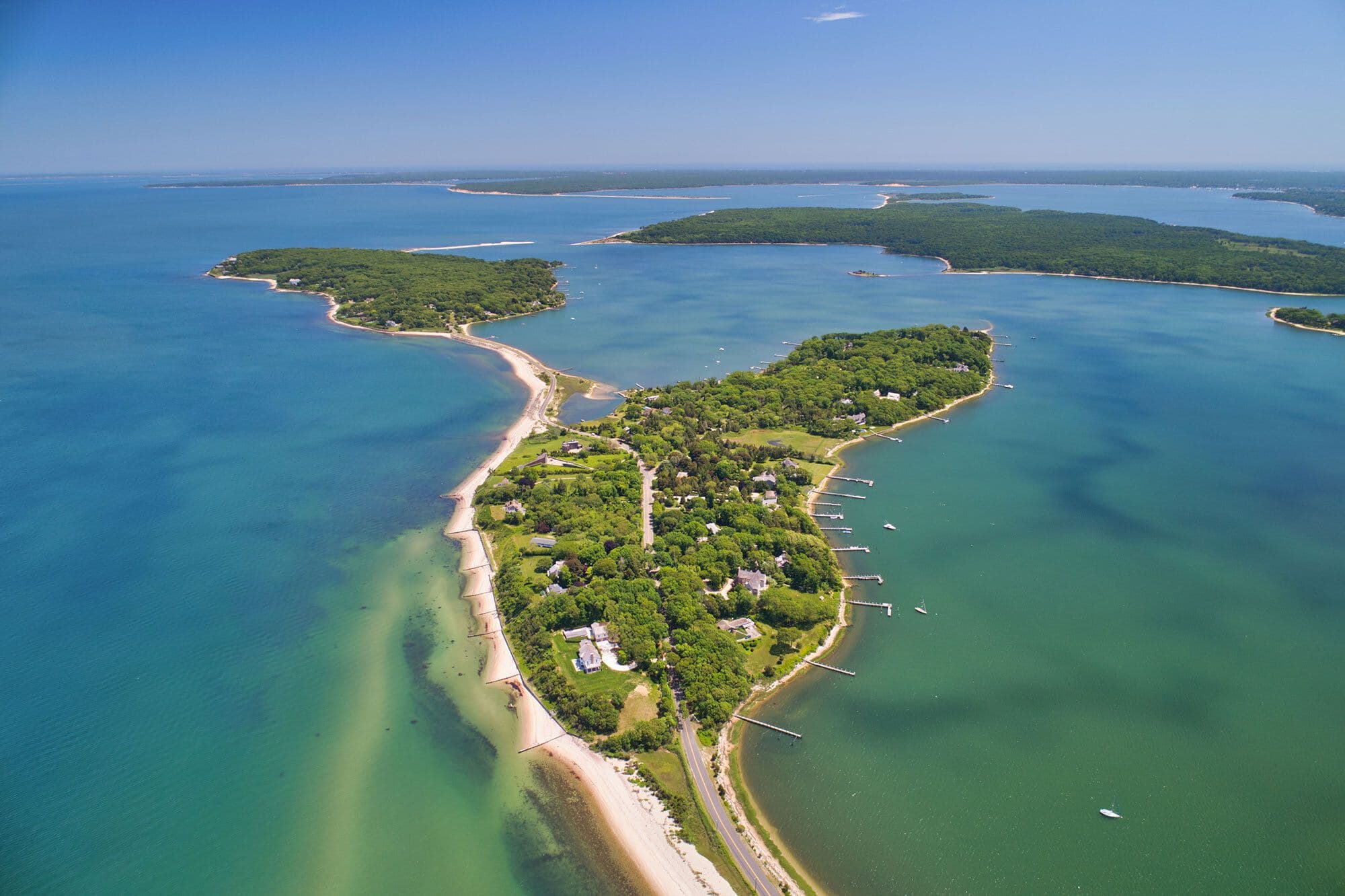 Birds eye view of Shelter Island