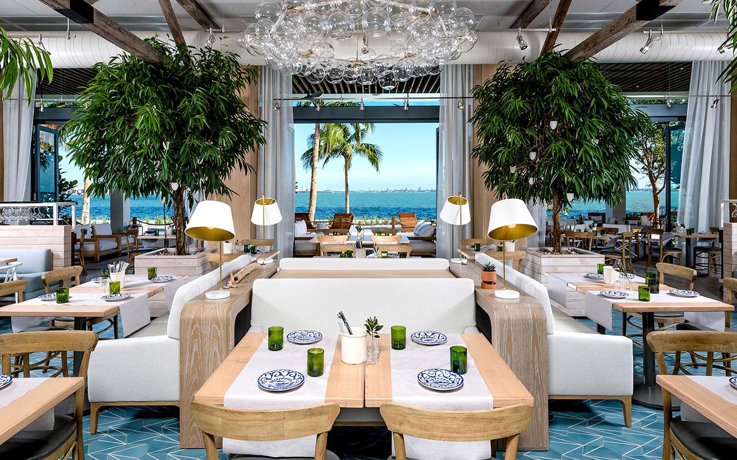 Luxury oceanview restaurant
