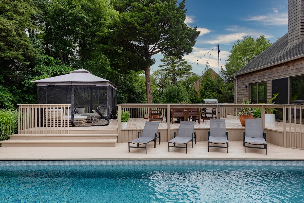 Remsen Retreat | Remsenburg | Stylish Home with Private Pool photo 5