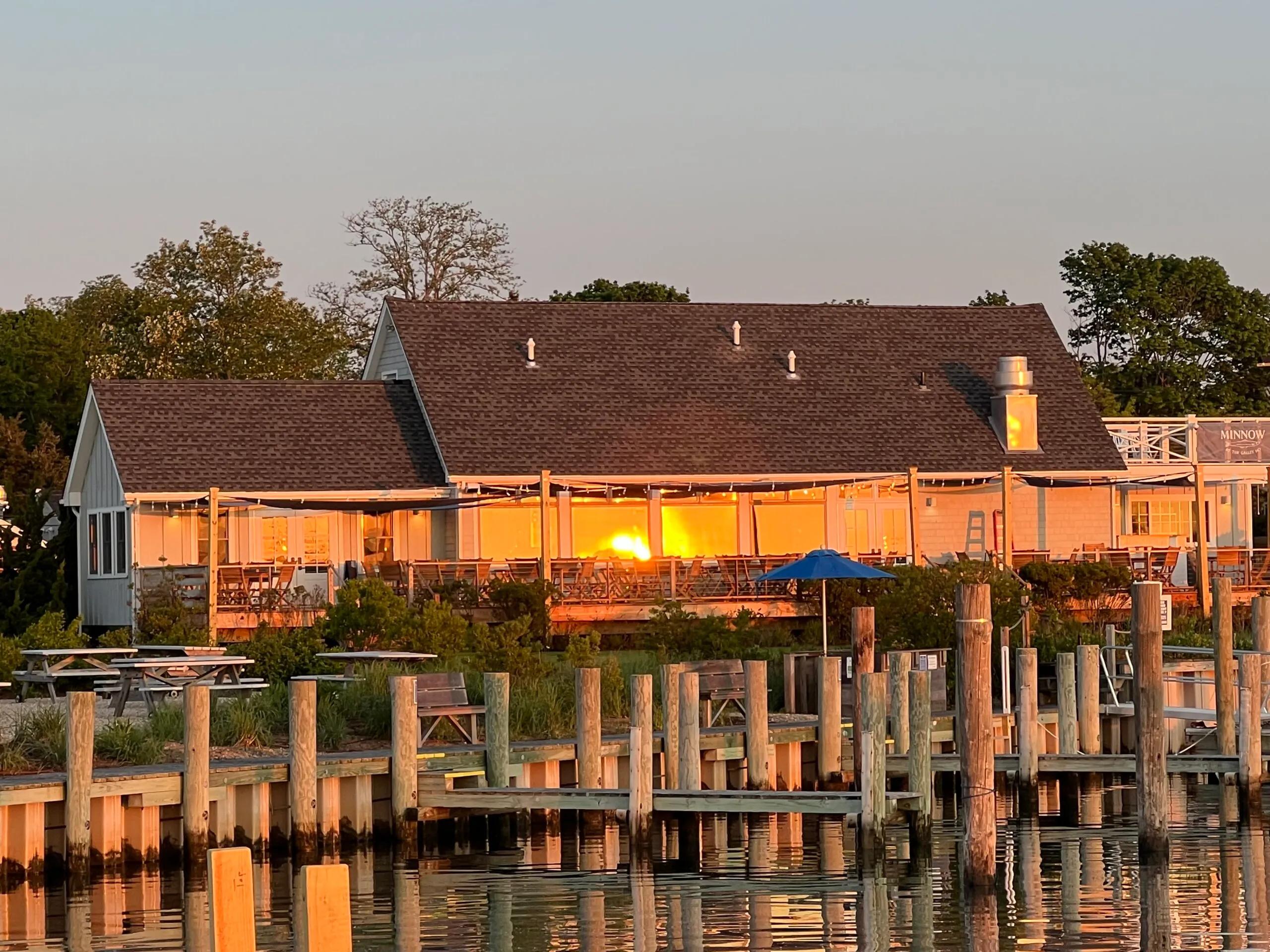 Dinner at a seafood favorite