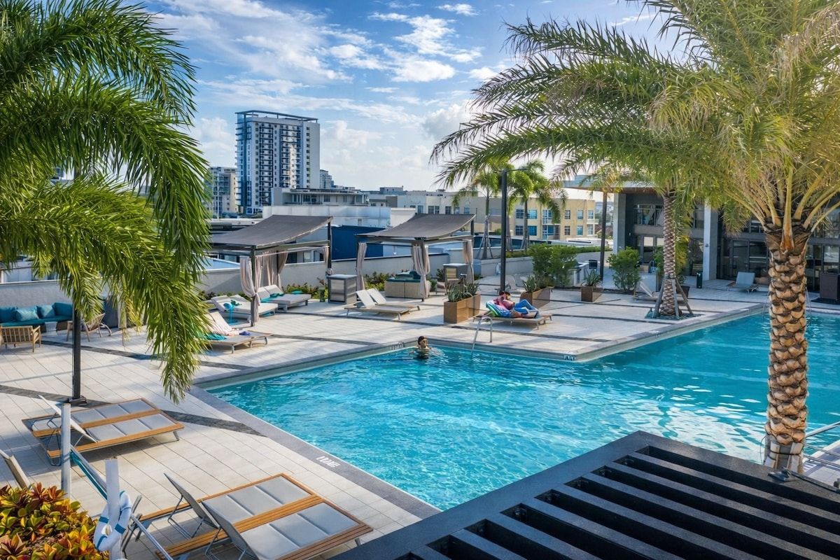 Palm Haven | Flagler Village | Apartment with Balcony & Rooftop Pool photo 41