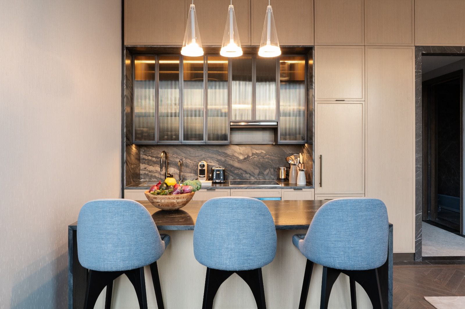 Kitchen Area | Le Palais II by Rove Travel | West Village Hotel Residence