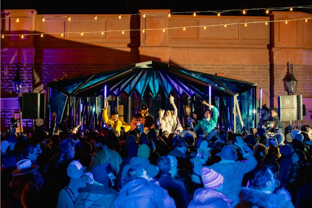 Chic alpine restaurant