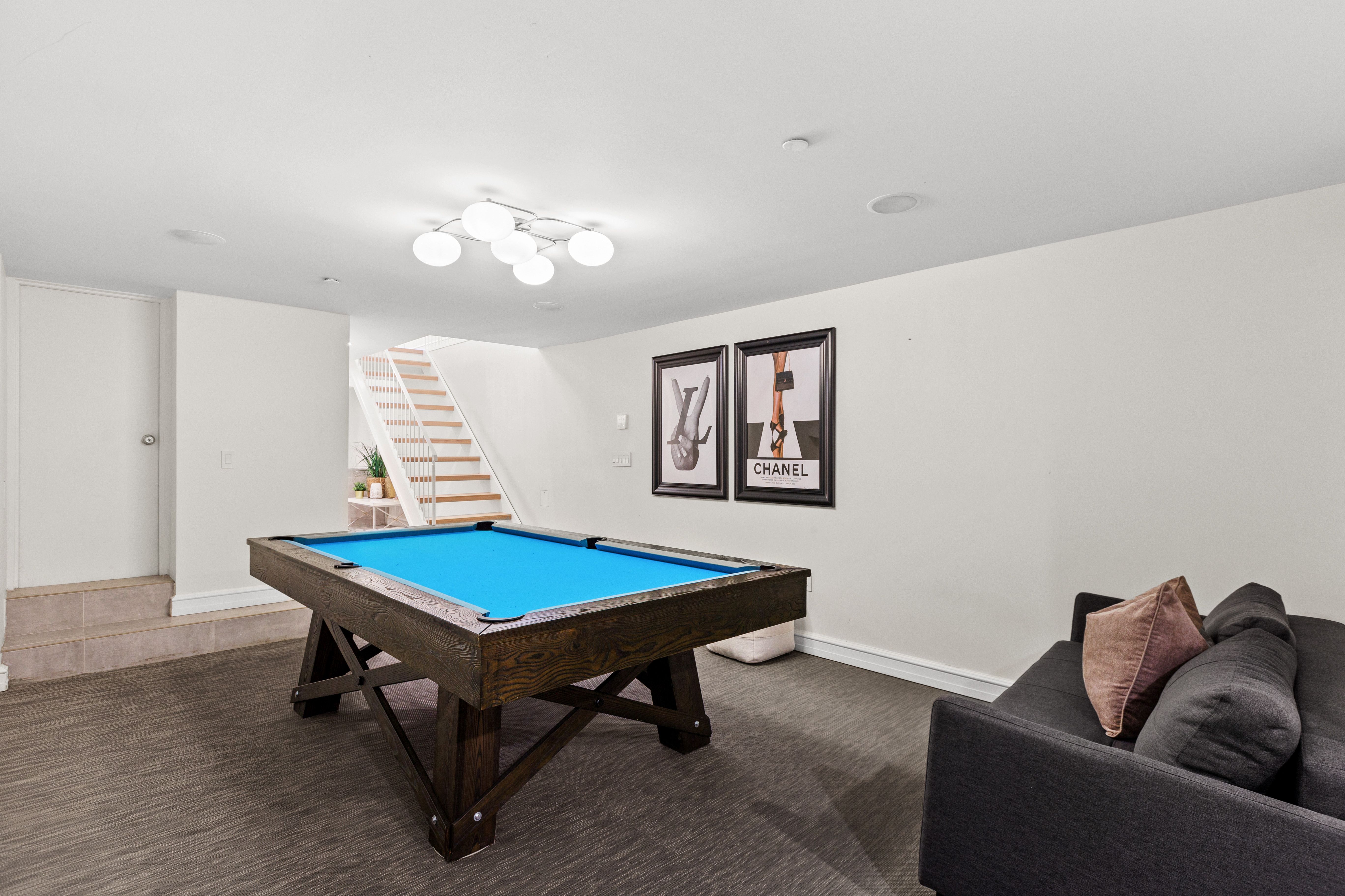 Game Room at Riverside by Rove Travel | Nightly Rental | Hamilton Heights